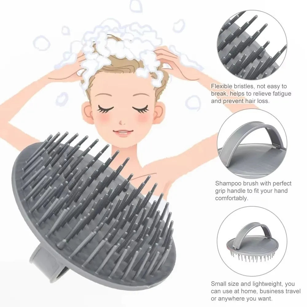 Scalp Massaging Shampoo Brush | Soft Bristle Hair Washing Comb Scalp Shampoo Brush QXL
