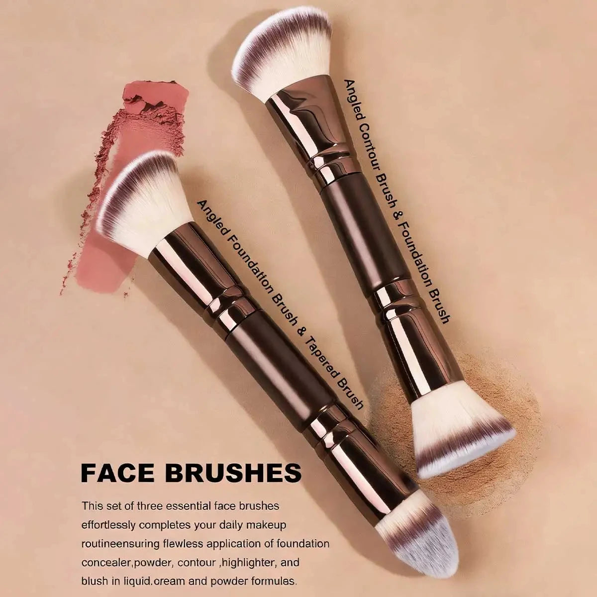 LUXEBLEND 7-Piece Soft Synthetic Makeup Brush Set Makeup Brush Set QXL