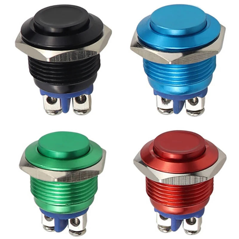 16mm Waterproof Momentary Push Button Switch IP65 | Alloy Push Button Switch QXL