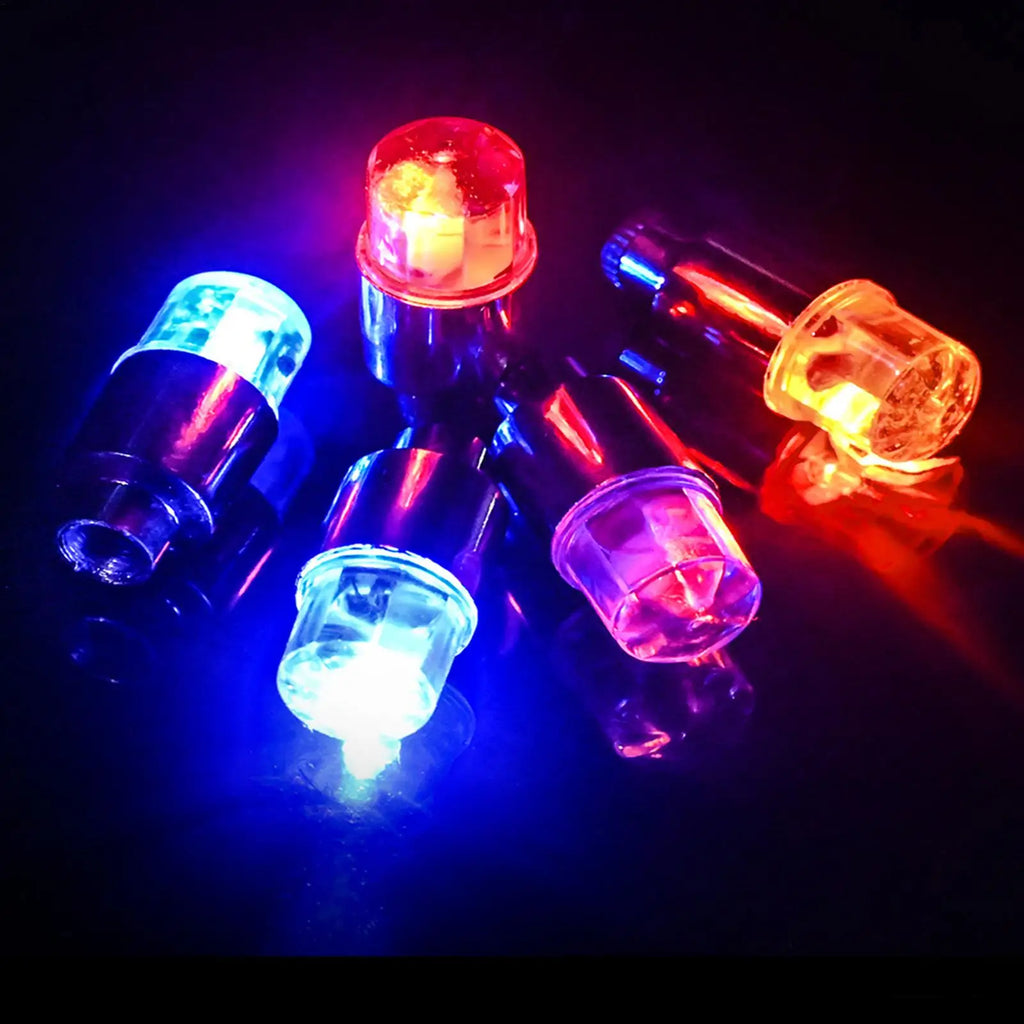 2-Pack LED Tire Valve Caps | Glowing Wheel Lights for Cars & Bikes LED Valve Cap Lights QXL
