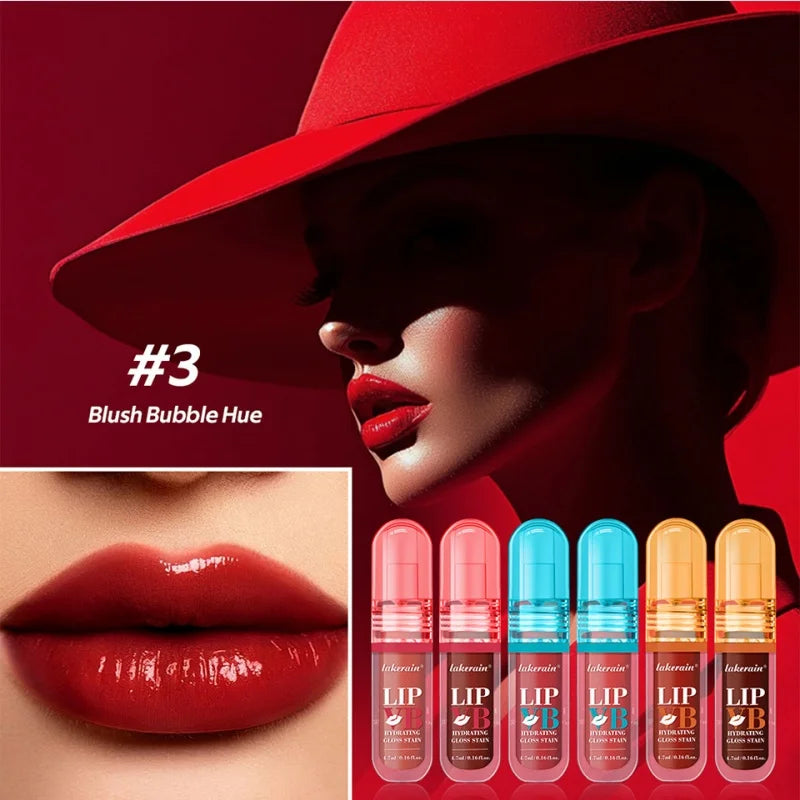 Lakerain Hydrating Lip Gloss Stain | 12HR Moisture & Colour Lip Gloss Stain QXL