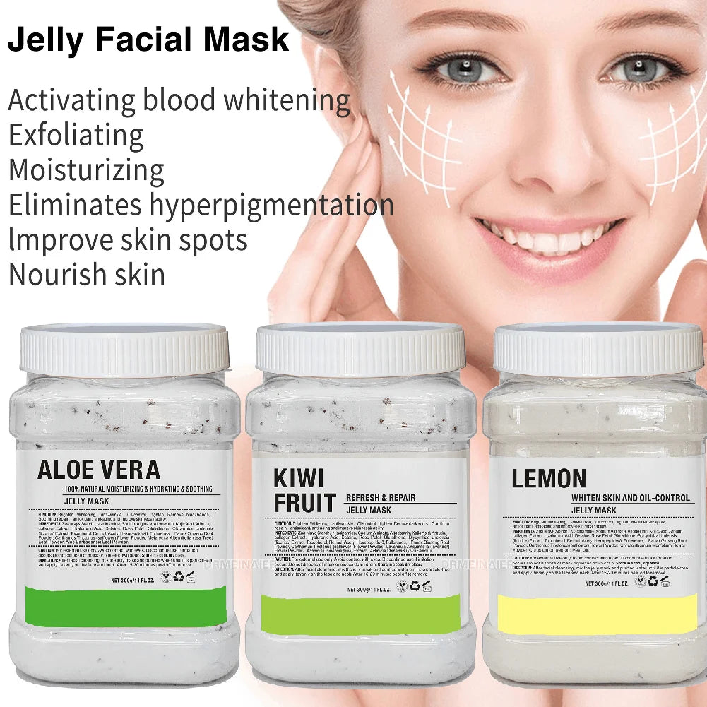 650g Rose Jelly Mask Powder | Hyaluronic Acid & Vitamin C Facial Mask Powder QXL