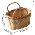 1:12 Dollhouse Miniature Woven Bamboo Basket | Kitchen Decor Dollhouse Miniature QXL B