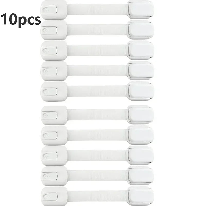 Baby Cabinet Locks & Drawer Latches – Adhesive Safety Straps Baby Cabinet Lock QXL B257 10PCS