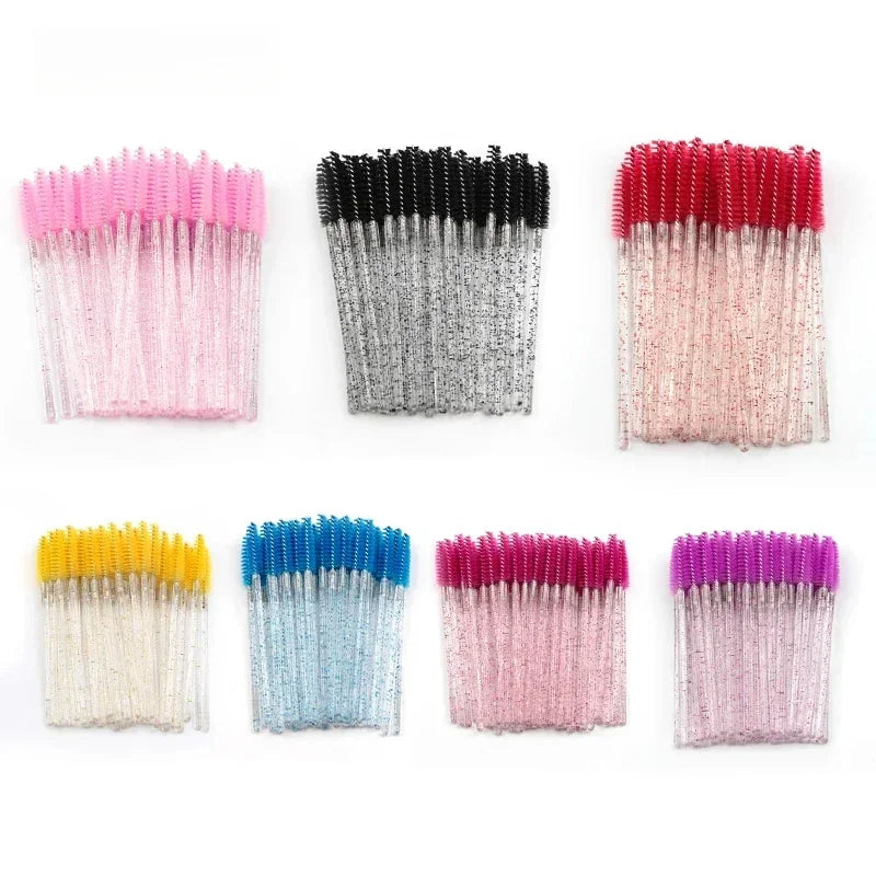Dual-Use Eyebrow & Eyelash Spoolie Brush | Portable Comb Set Spoolie Brush Set QXL