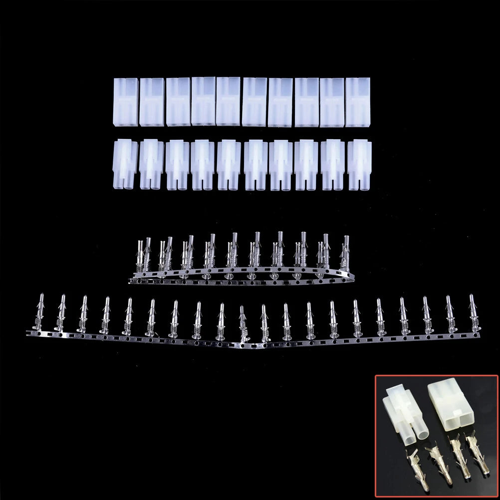 10-Pair Big White Tamiya Connector Plugs | RC LiPo NiMh ESC RC Battery Connector QXL 0 0