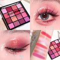 16-Color Eyeshadow Palette | Glitter, Shimmer & Matte Eyeshadow Palette QXL 9110-03