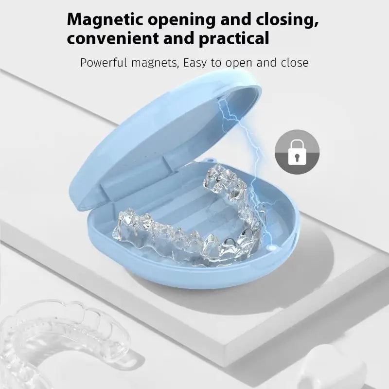 Portable Denture & Retainer Storage Case with Lanyard Denture Storage Case QXL