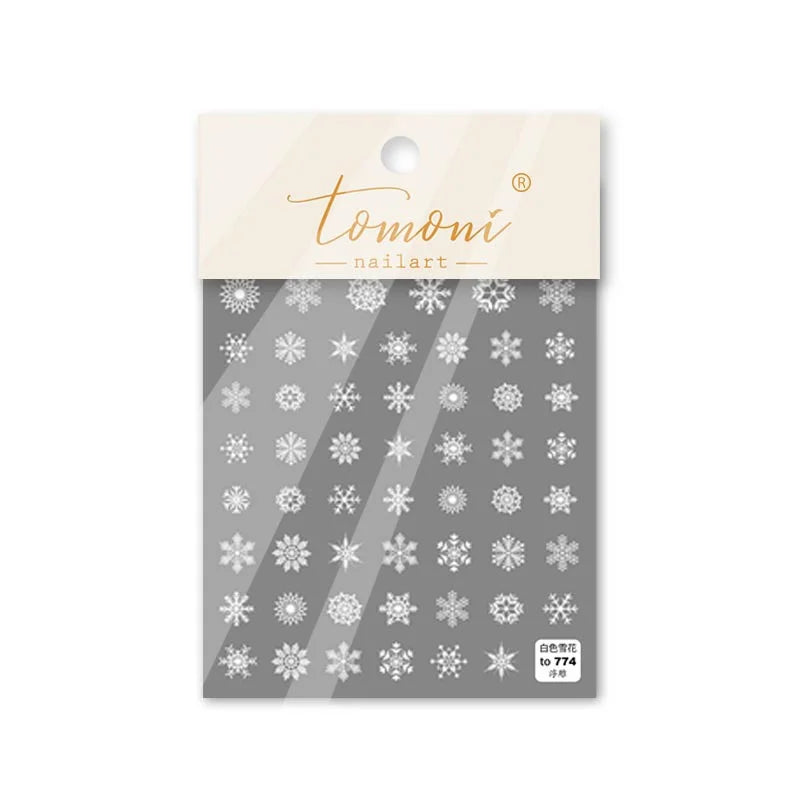5D Daffodil Nail Stickers | Floral Relief Nail Art Decals Nail Art Stickers QXL T-774(Solid)