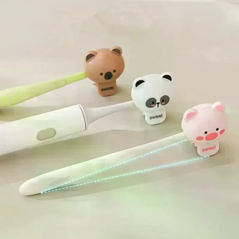 Cartoon Animal Toothbrush Head Cover Clip | Dustproof Travel Cap Toothbrush Head Cover QXL