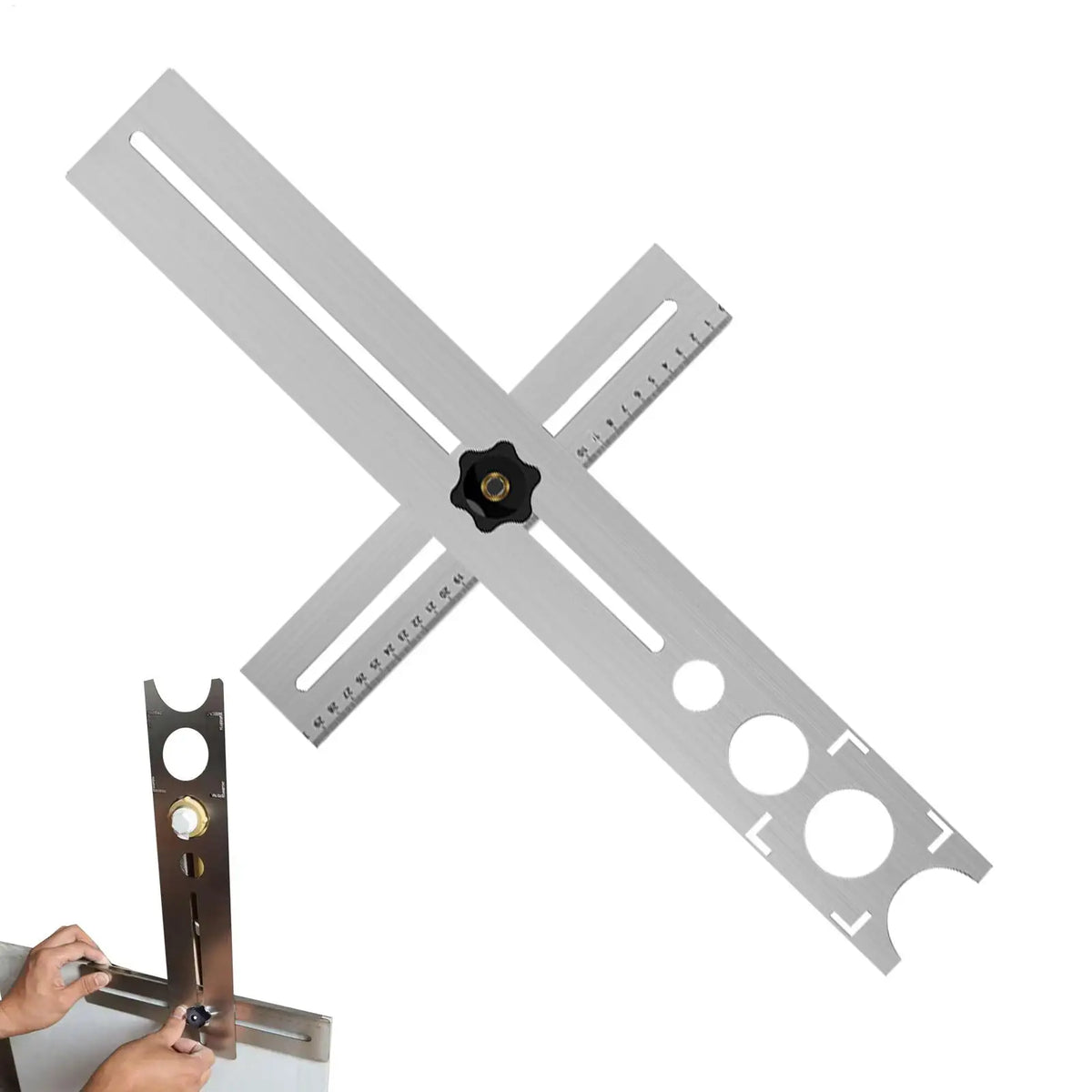 Adjustable Tile Hole Locator | Stainless Steel Drill Guide Tile Drill Guide QXL