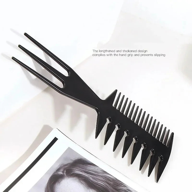Double-Sided Fish Bone Hair Comb | Barber Dyeing Tool Hair Dyeing Comb QXL