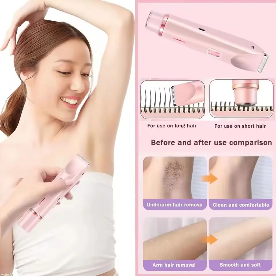 2-in-1 Electric Epilator & Bikini Trimmer | Waterproof Electric Epilator QXL