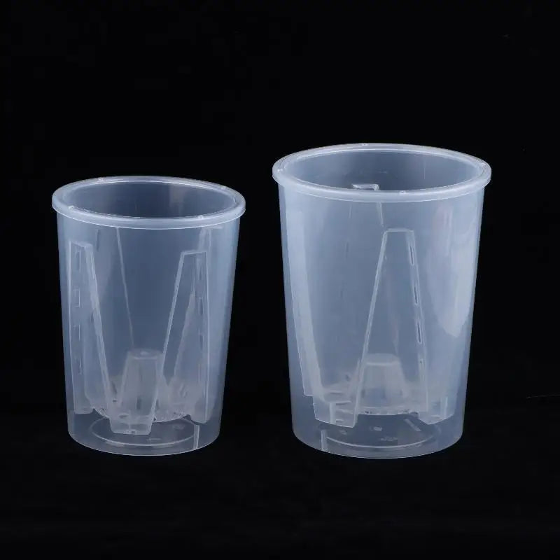 Transparent Self-Watering Double Layer Planter Pot | Drainage Self-Watering Planter QXL