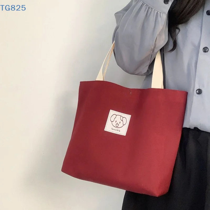 Women's Large Canvas Tote Bag – Casual Shoulder Handbag Canvas Tote Bag QXL