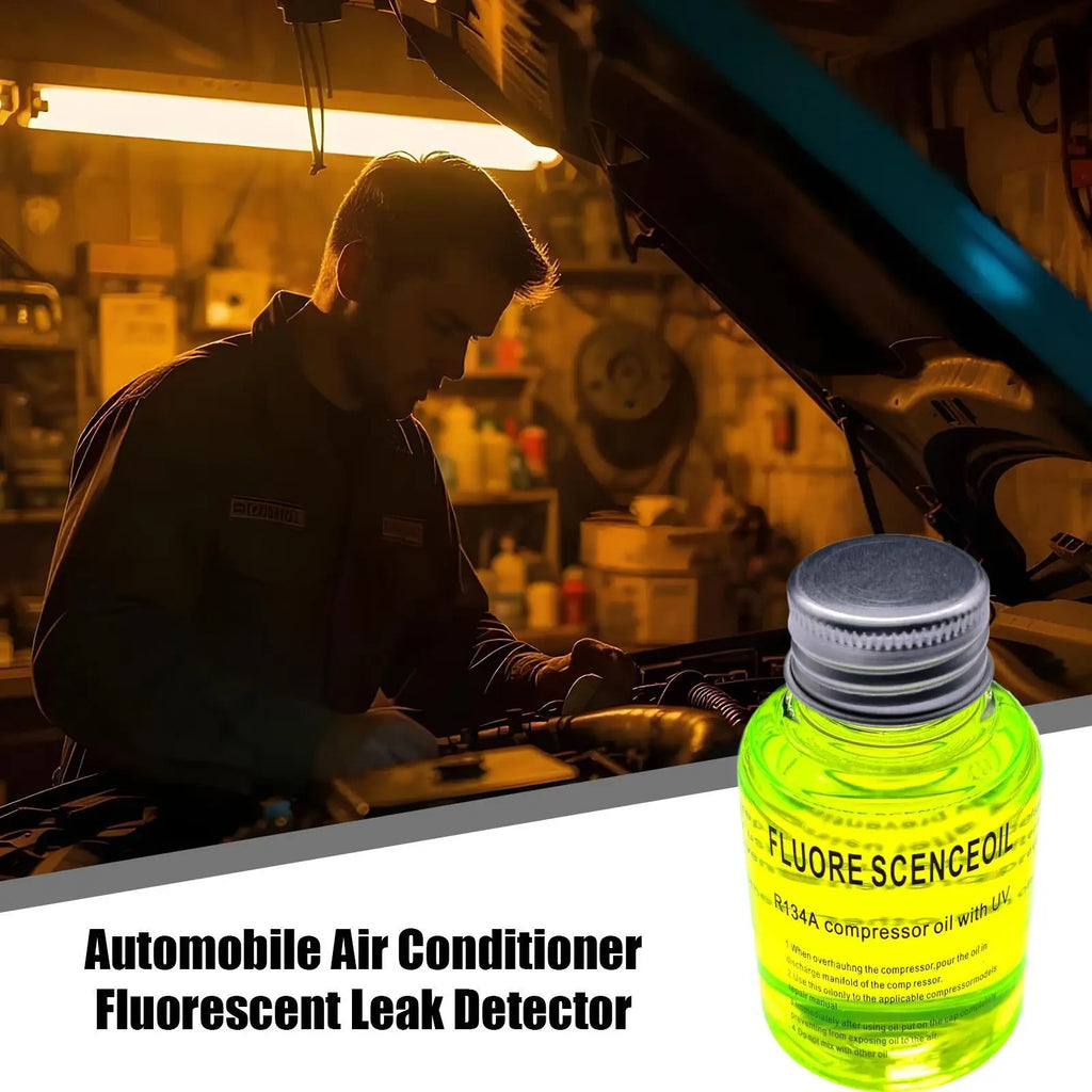 60ml Car AC Fluorescent Leak Detection Oil | UV Tracer AC Leak Detection Oil QXL