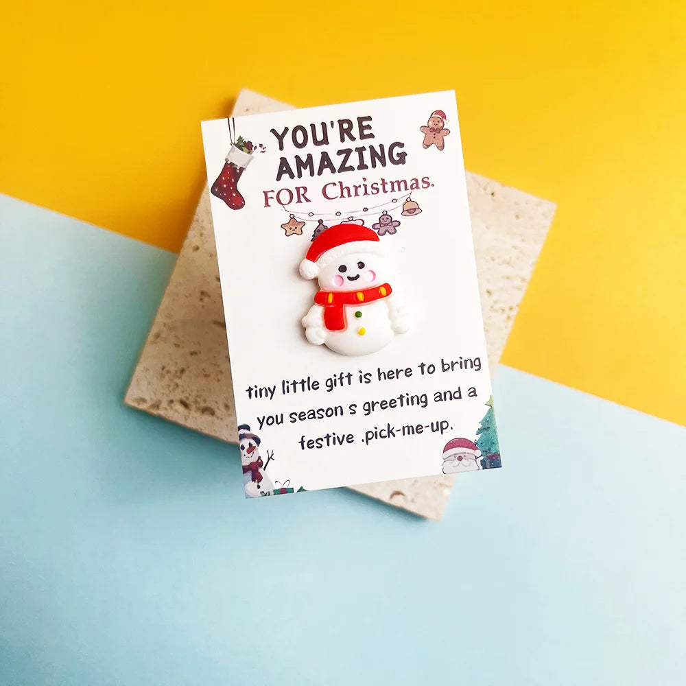 Christmas Resin Pocket Greeting Cards | Holiday Gift Tags 10/100 Pcs Holiday Greeting Cards QXL