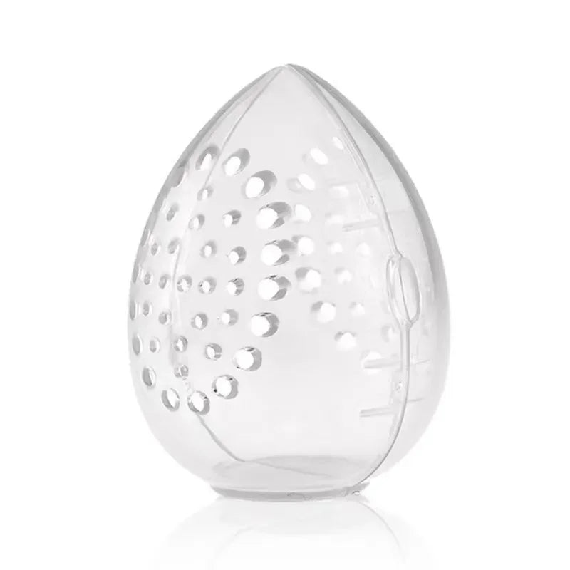 Egg-Shaped Makeup Sponge Storage Box | Portable Puff Case Sponge Storage Case QXL White