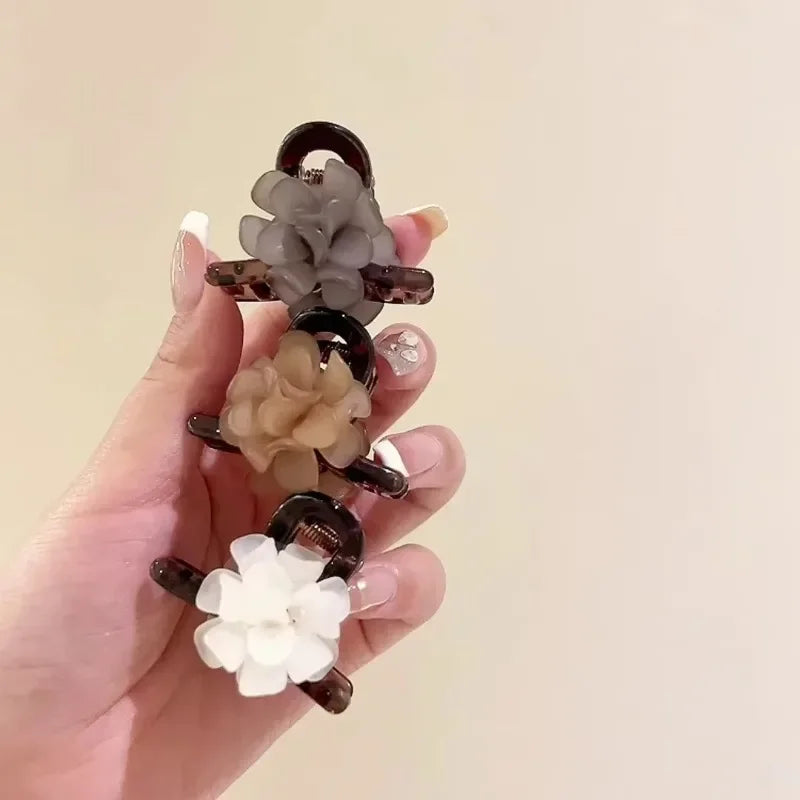 Camellia Hair Claw Clip | Retro Floral Hairpin Women & Girls Floral Hair Claw Clip QXL