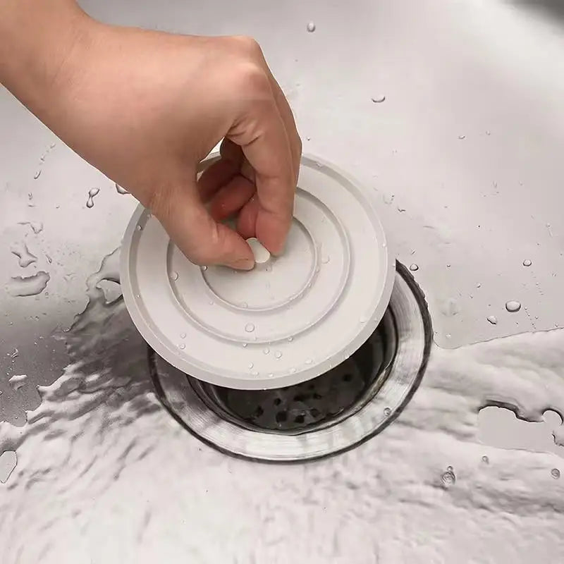 Bathroom Drain Plug & Odor-Proof Cover for Sink & Tub Drain Plug Cover QXL
