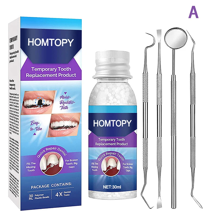 Moldable Thermal Bead Tooth Repair Kit | 30ml Resin Temporary Tooth Repair Kit QXL A