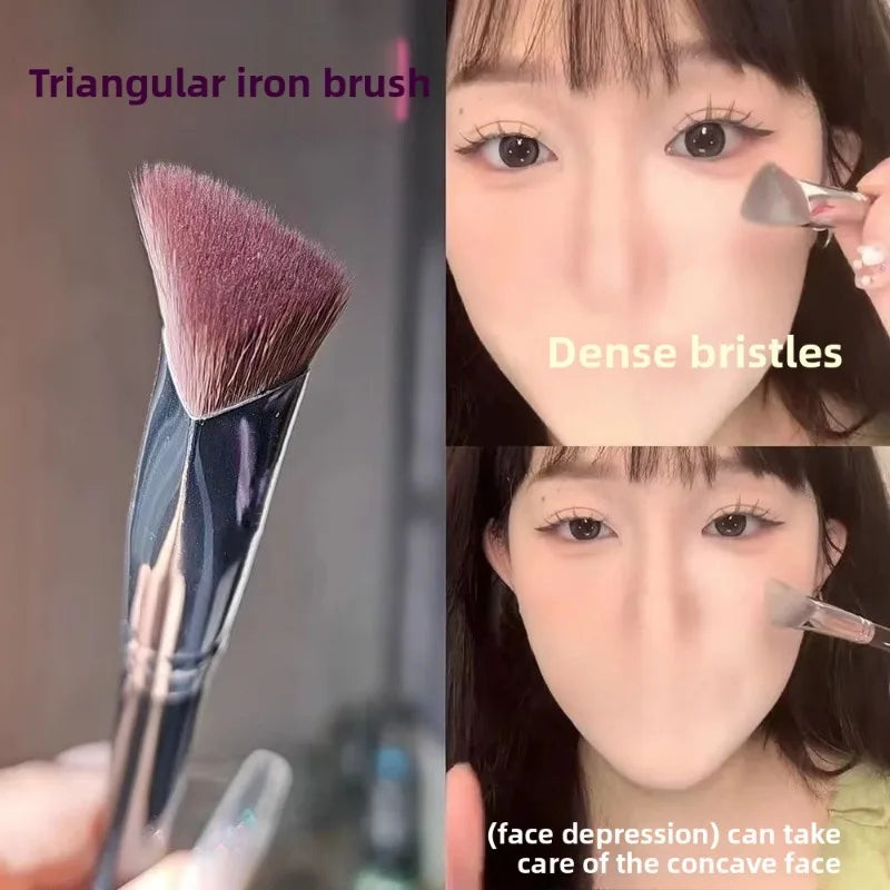 Triangular Highlight & Concealer Makeup Brush Set | 1–3 Pcs Makeup Brush Set QXL