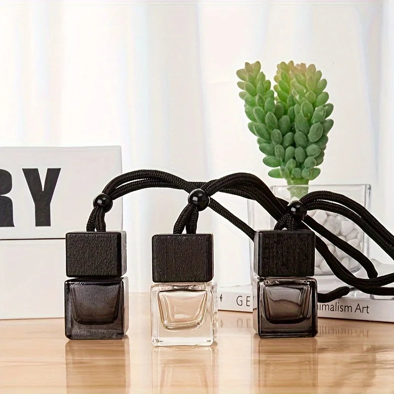 Refillable Car Essential Oil Diffuser Bottle | Tinted Square Cap Car Fragrance Diffuser QXL