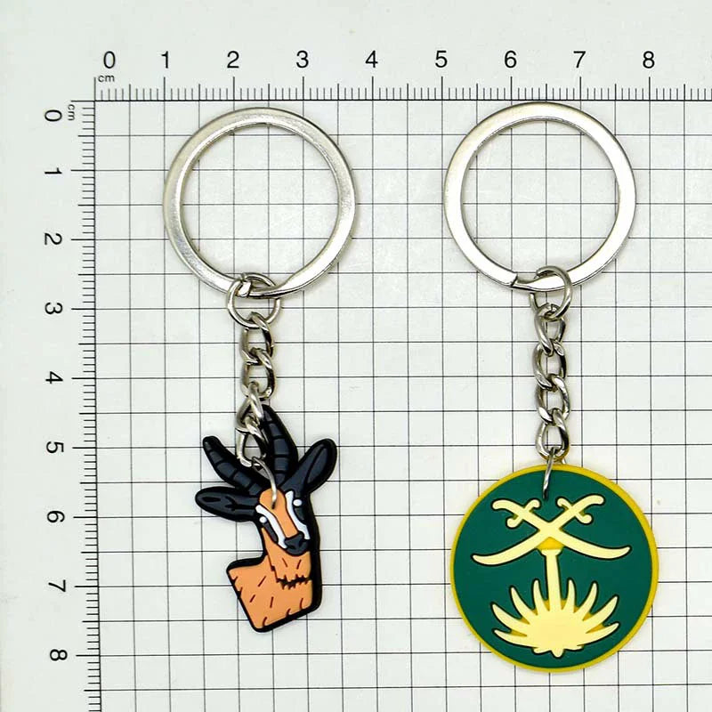 Saudi Arabia Desert Antelope PVC Keychain | Novelty Gift Novelty Keychain QXL