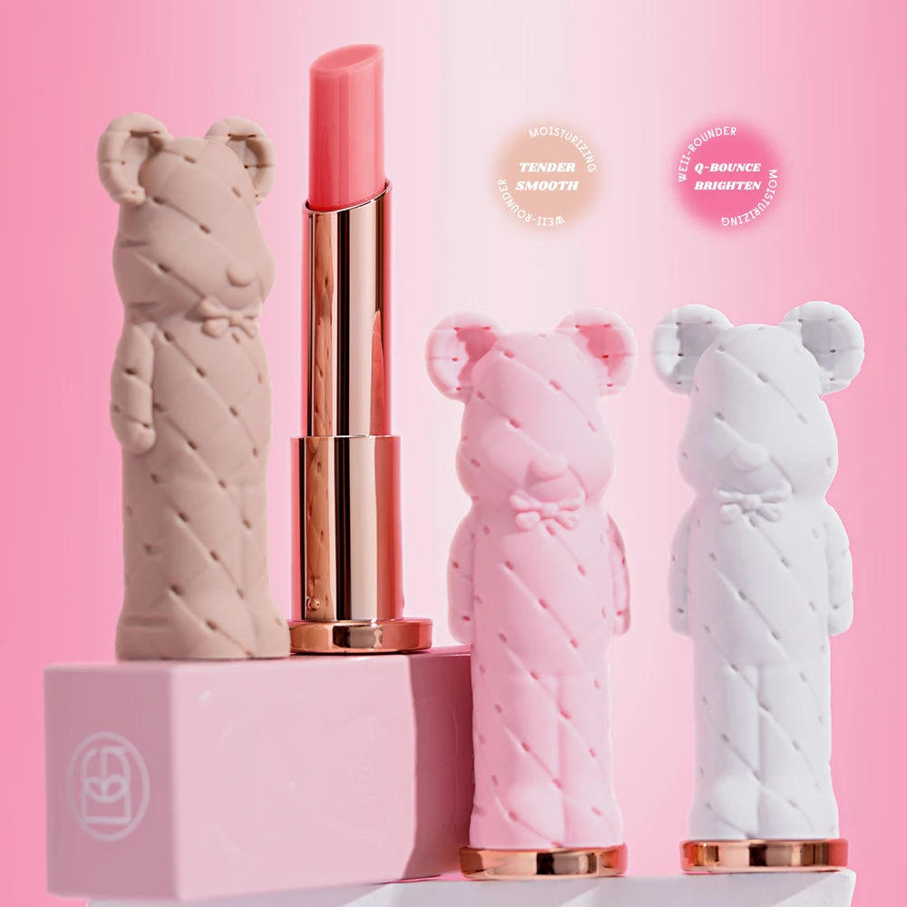 Beauty Glazed Bear Moisturizing Lipstick | Nourishing Lip Balm Moisturizing Lipstick QXL