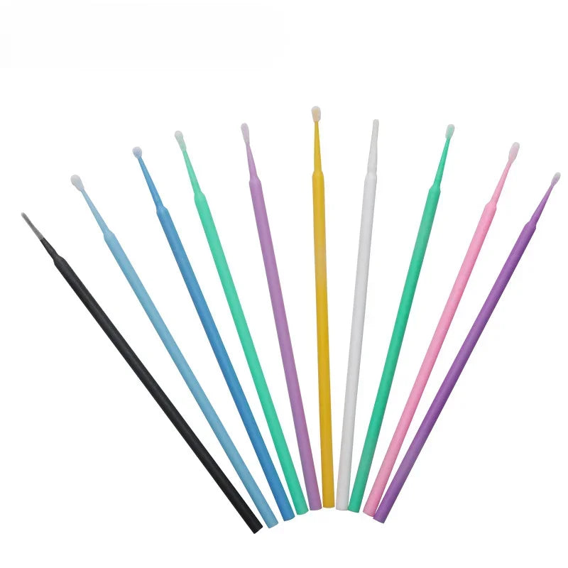 100-Pack Disposable Micro Brushes | Lash Extension Applicators Disposable Micro Brushes QXL