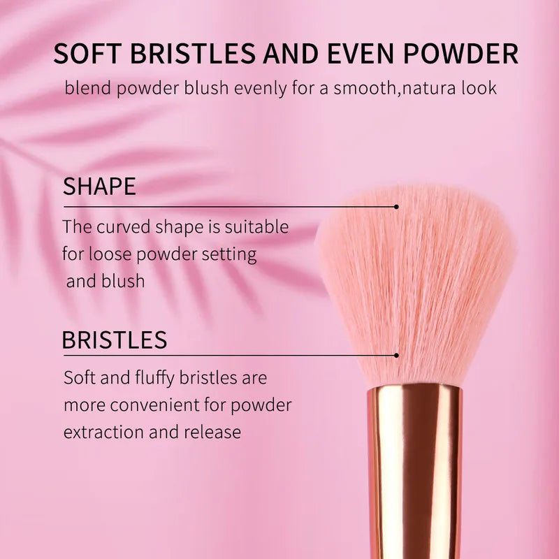 Zoreya 5-Piece Portable Eyeshadow Makeup Brush Set – Pink Makeup Brush Set QXL