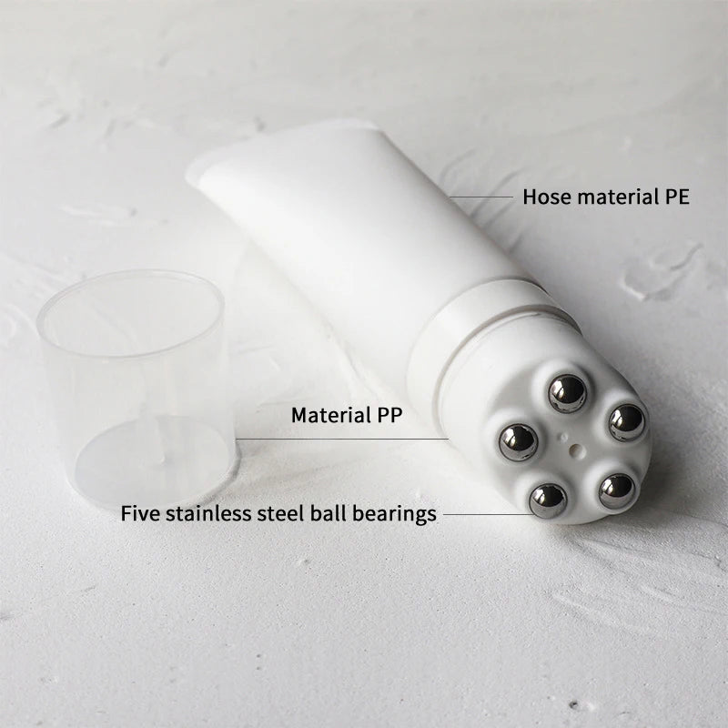 100g Steel Roller Ball Lotion Tube | Refillable Cosmetic Applicator Cosmetic Lotion Tube QXL
