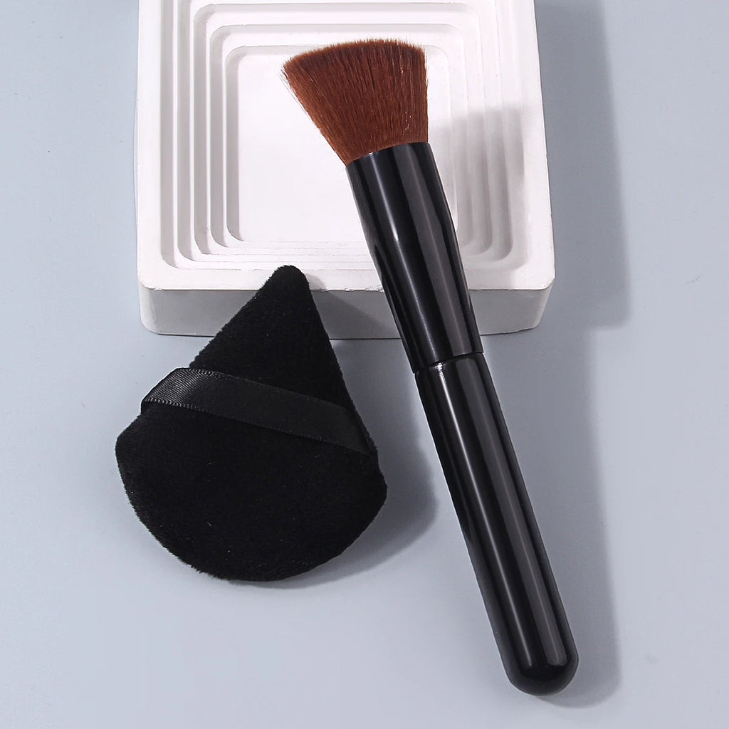 KOSSHOW Foundation Brush & Powder Puff 2-Piece Set Makeup Brush Set QXL