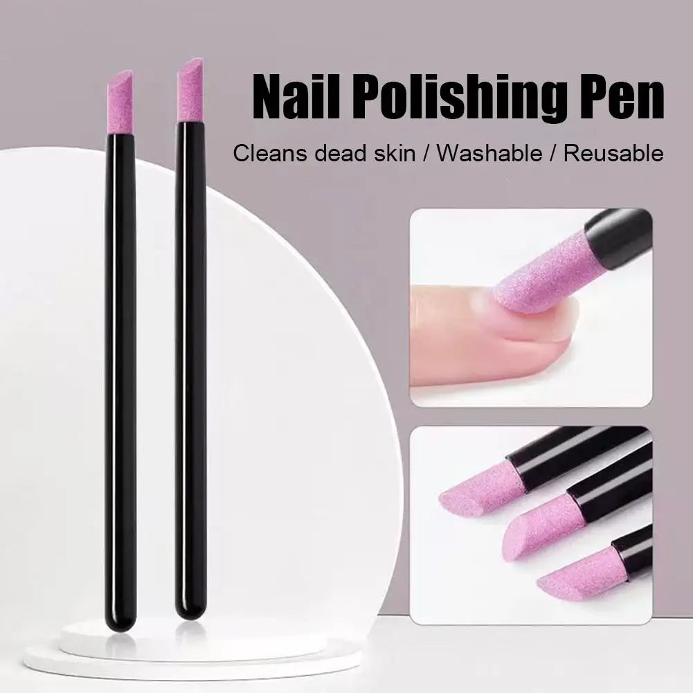 Quartz Nail Buffer Pen | Cuticle Pusher & Grinding Tool Nail Buffer Pen QXL