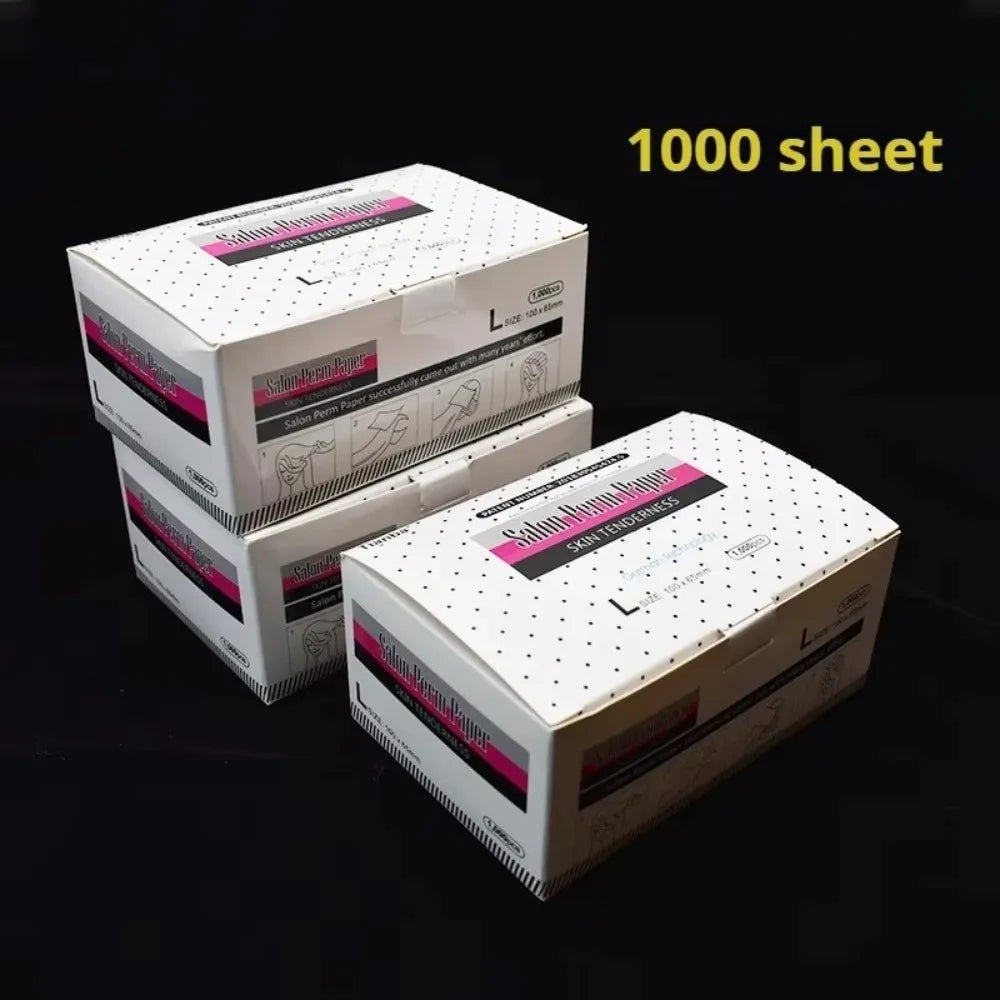 1000-Sheet Disposable Hair Perm Papers S/M/L/XL | Salon Pack Hair Perm Papers QXL