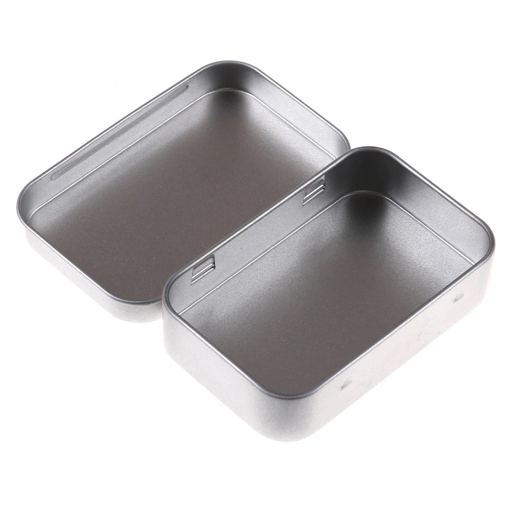 Metal Tin Flip Storage Box 95×60mm | Coins, Keys & Candy Tin Storage Box QXL