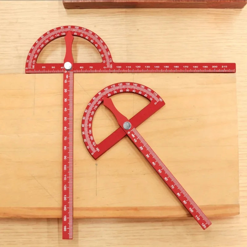 Aluminum Alloy Protractor Angle Marking Ruler | Woodworking Angle Protractor Ruler QXL