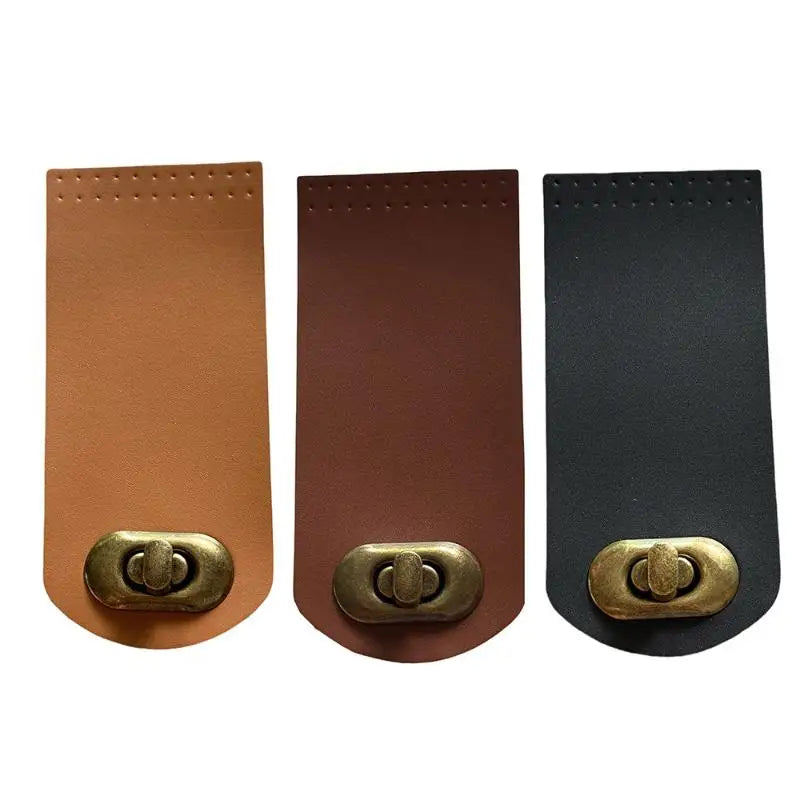 Leather Snap Closure Buckle for DIY Crochet Handbag & Purse Bag Snap Closure QXL