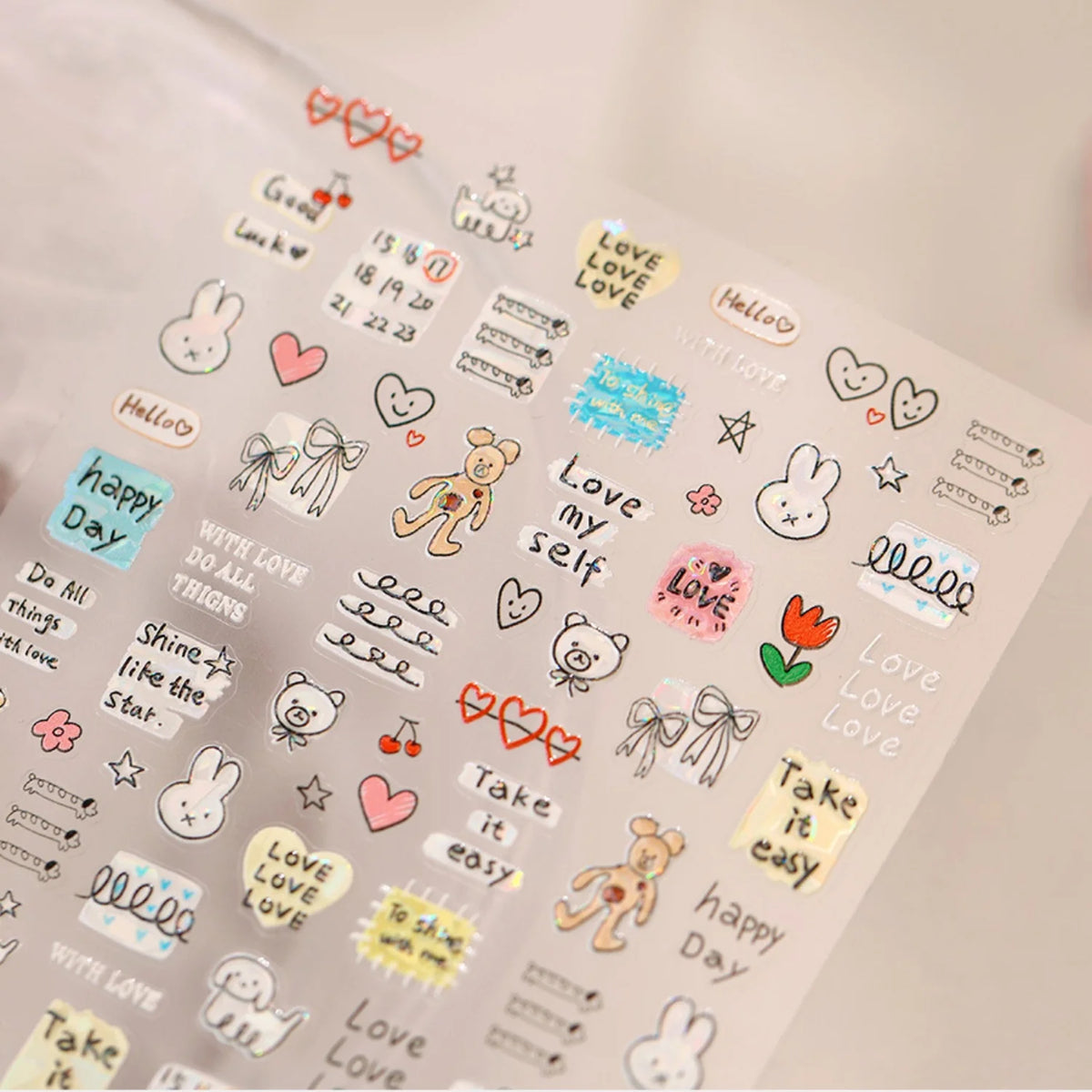 5D Nail Stickers – Animals, Flowers, Hearts & Bows | DIY Nail Art Stickers QXL