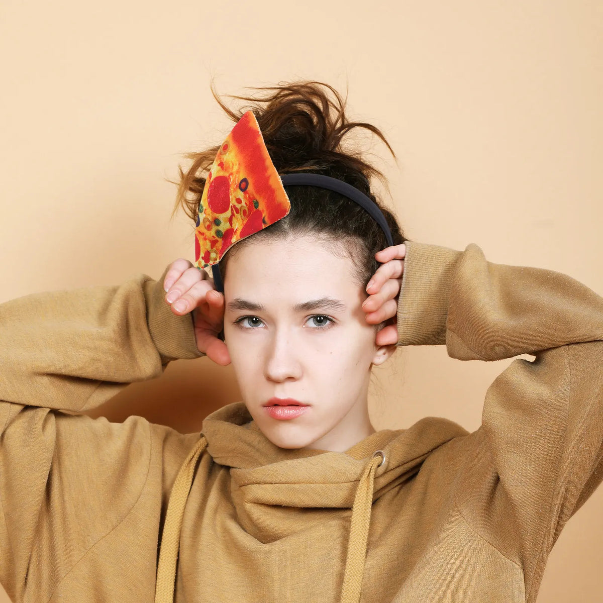 2-Pack Pizza Slice Headband | Cosplay Party Costume Prop Novelty Costume Headband QXL