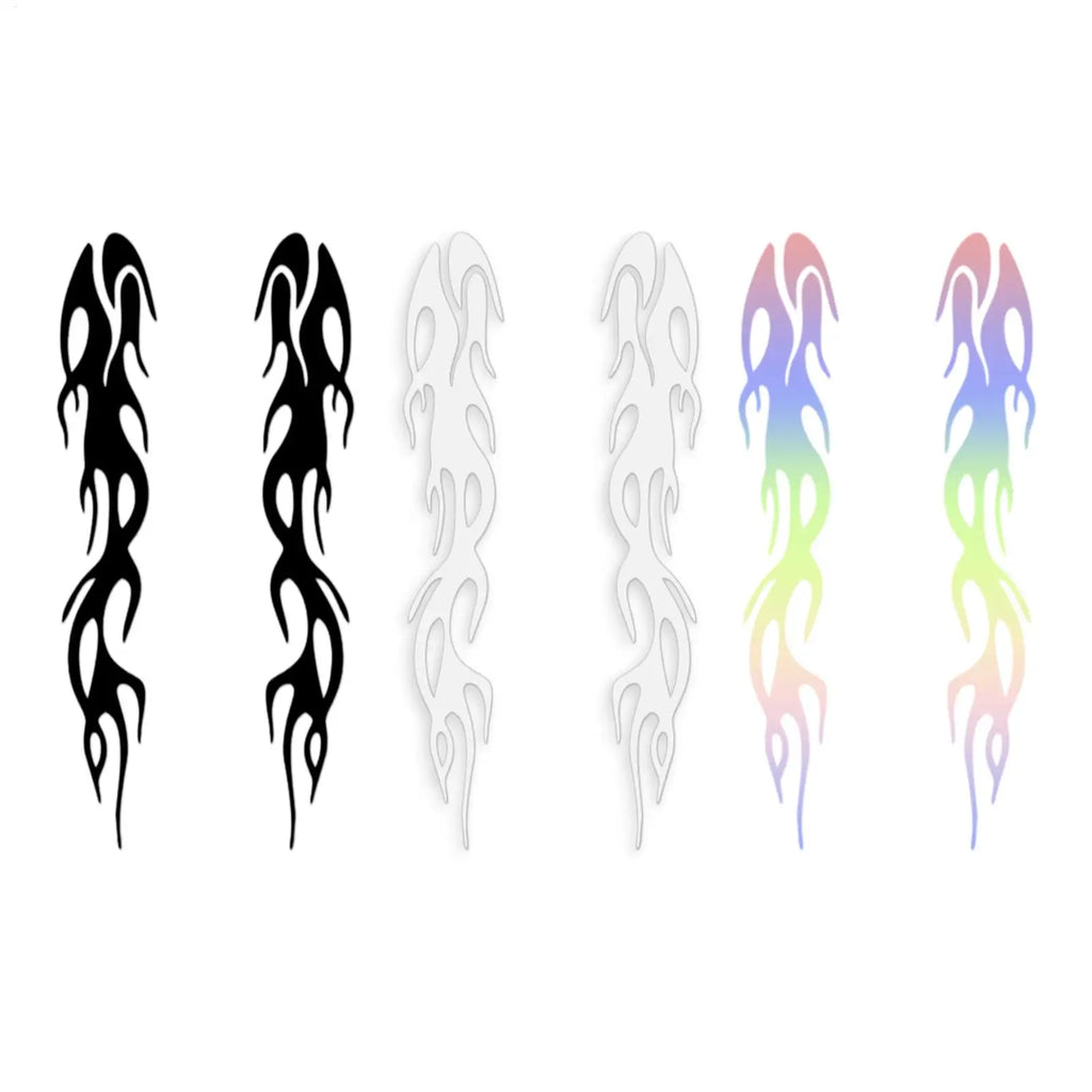 Reflective Flame Stickers – Waterproof Car & Motorcycle Decals Motorcycle Decal Stickers QXL