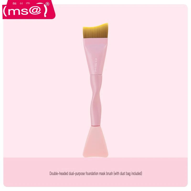 MSQ Dual-Head Foundation & Mask Brush | Angled Liquid Makeup Foundation Makeup Brush QXL Foundation brush