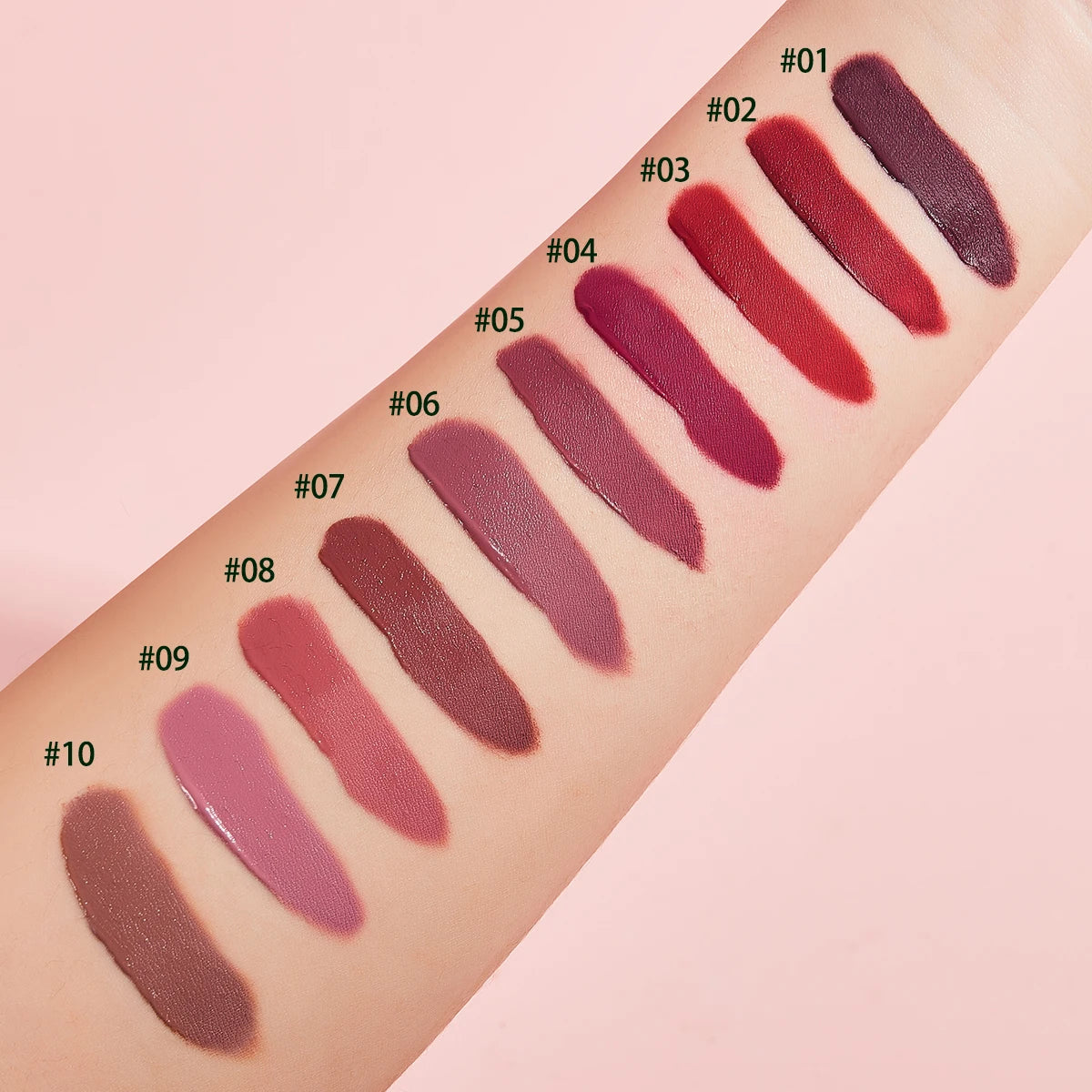 10-Piece Velvet Lip Gloss Set | Waterproof Matte Lipstick Lip Gloss Set QXL
