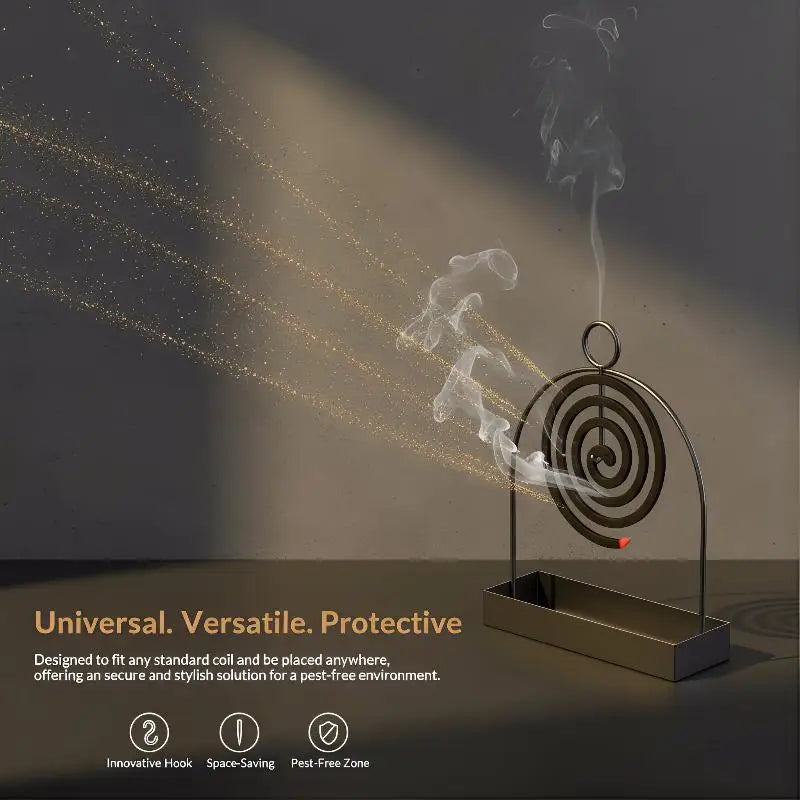 Metal Mosquito Coil Holder with Hanging Hook – Home & Outdoor Mosquito Coil Holder QXL