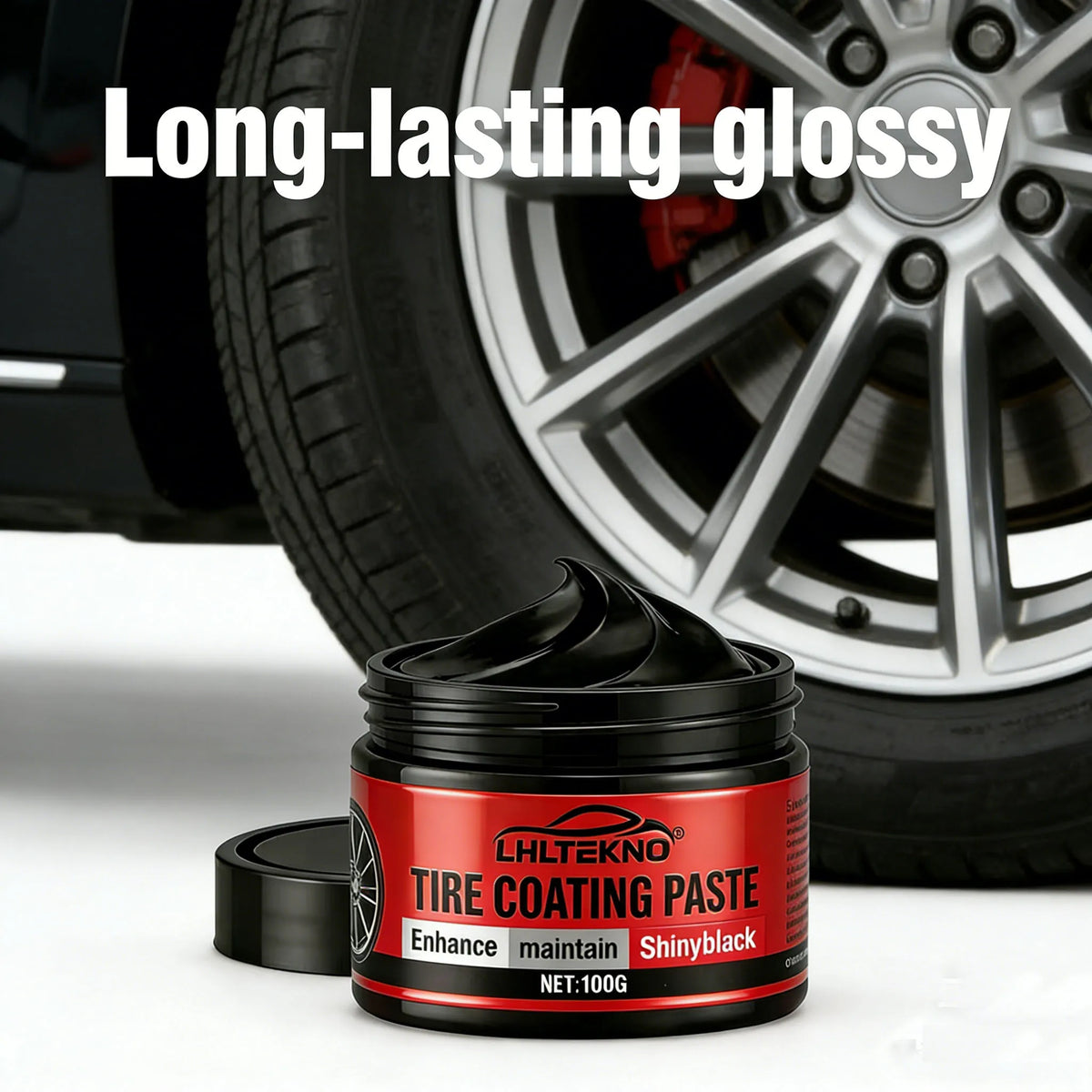 Tire Coating Paste | Glossy Black Long-Lasting Tire Shine Tire Coating Paste QXL Default Title