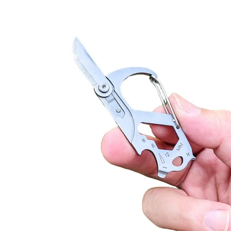 Mini Keychain Multi-Tool | Folding Knife, Screwdriver & Opener Keychain Multi-Tool QXL