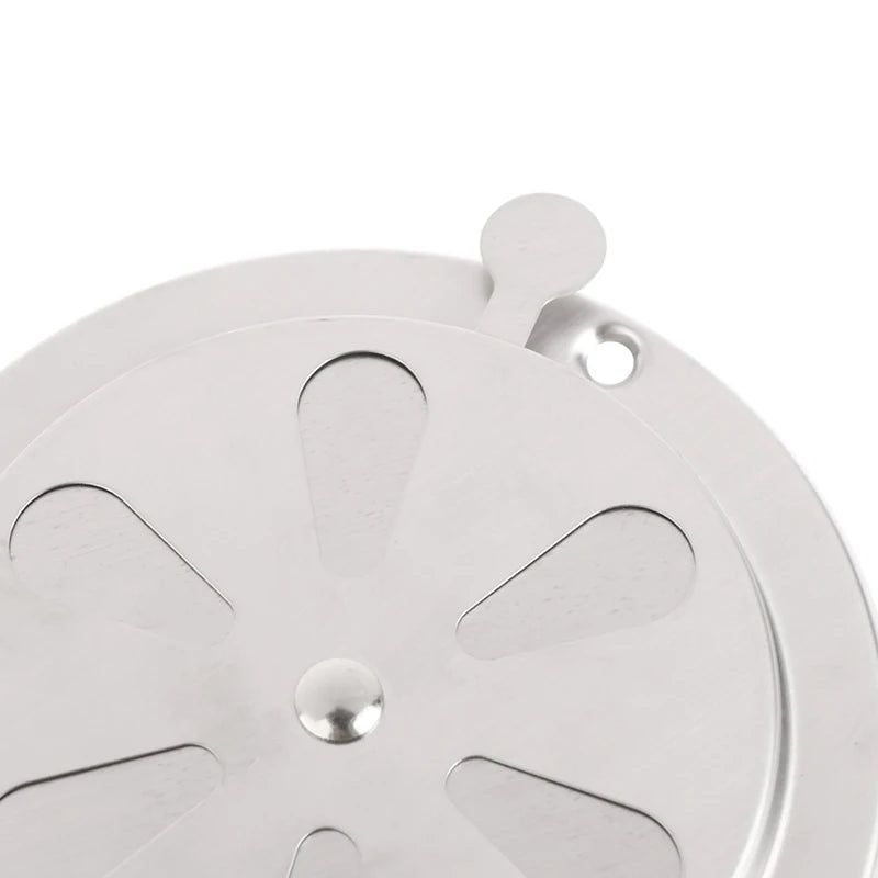 Round Adjustable Air Vent Grille 95mm 125mm | Stainless Steel Air Vent Grille QXL