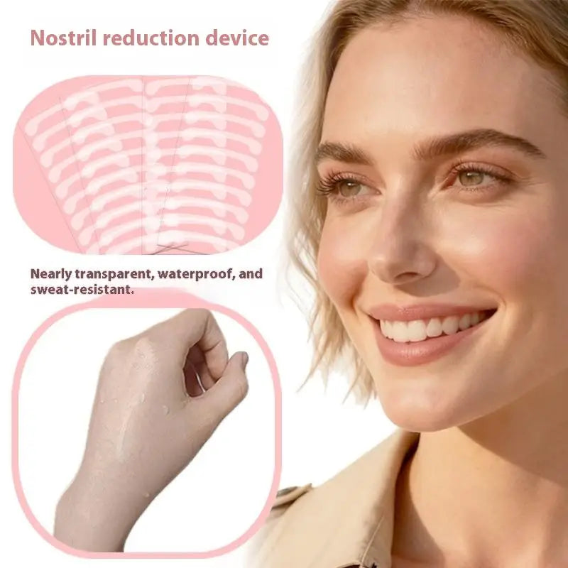 100-Pack Invisible Nose Wing Slimming Stickers | Makeup Tool Nose Shaping Stickers QXL