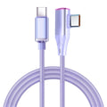 120W 90° Elbow USB-C to USB-C Fast Charging Cable | PD 6A USB-C Charging Cable QXL PURPLE 2m