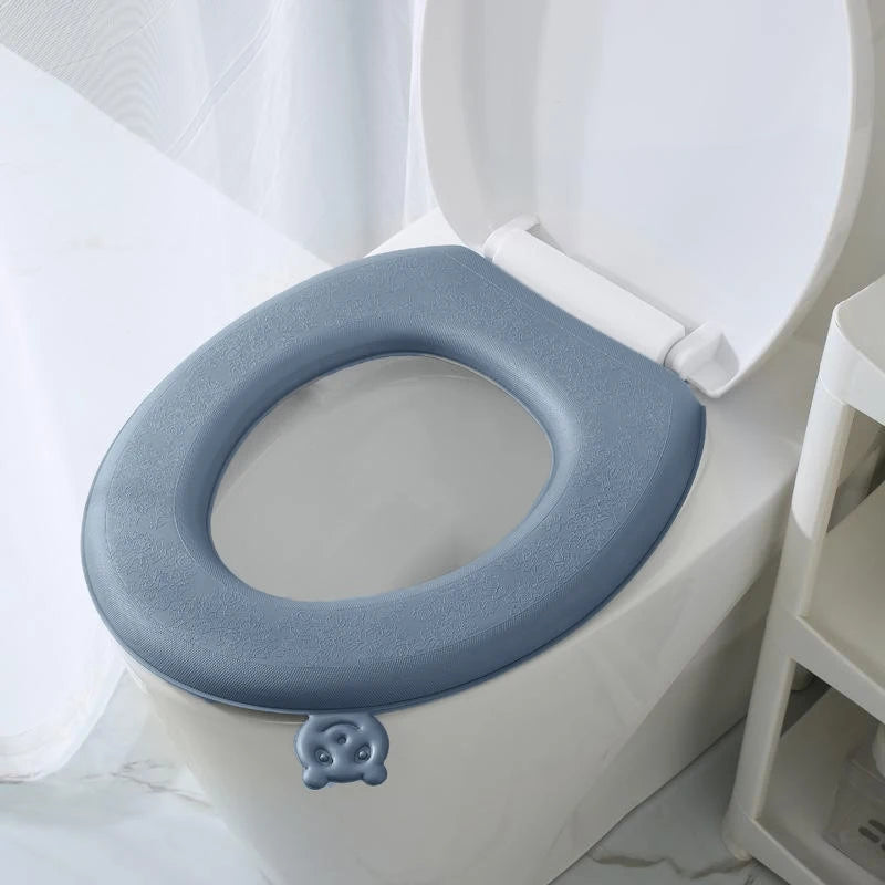 EVA Waterproof Toilet Seat Cover – Non-Slip Universal Pad Toilet Seat Cover QXL one size A4